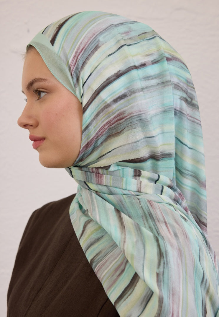 DEIA PATTERN RAMI HIJAB OCEAN