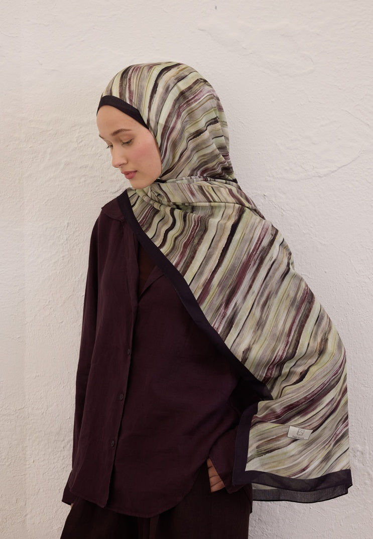 DEIA PATTERN RAMI HIJAB BLACK