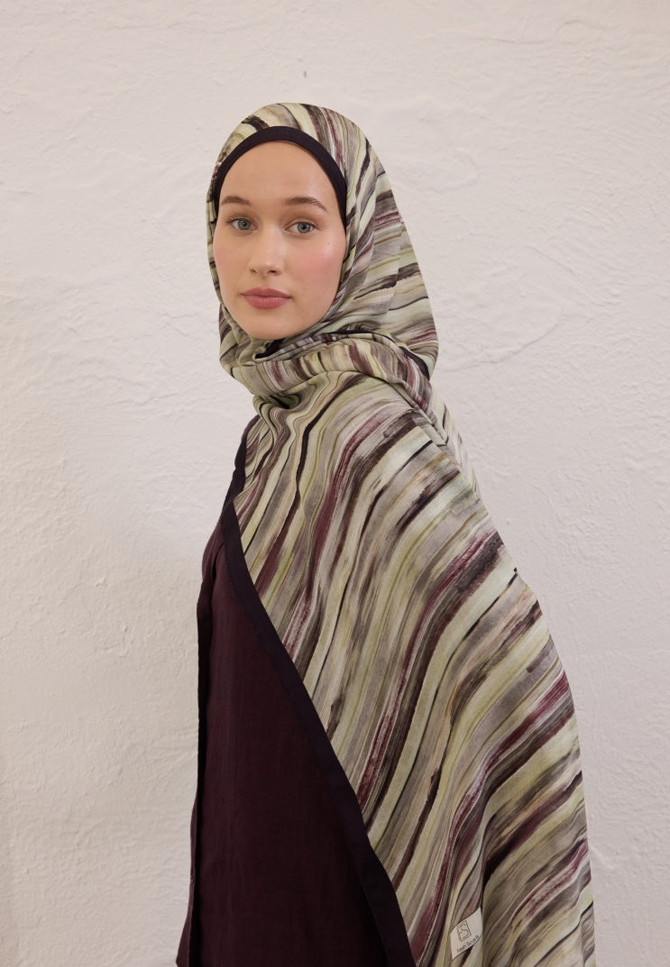DEIA PATTERN RAMI HIJAB BLACK