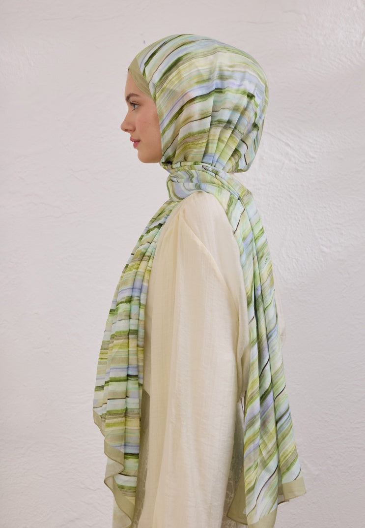 DEIA PATTERN RAMI HIJAB SAGE