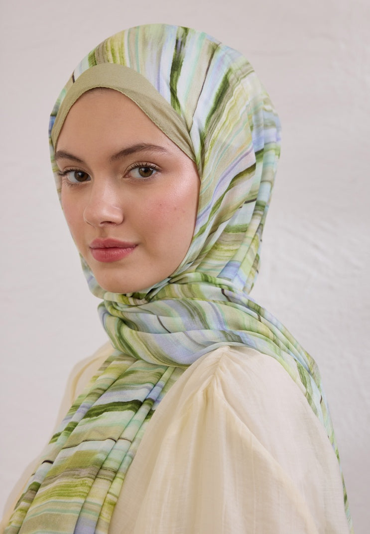 DEIA PATTERN RAMI HIJAB SAGE