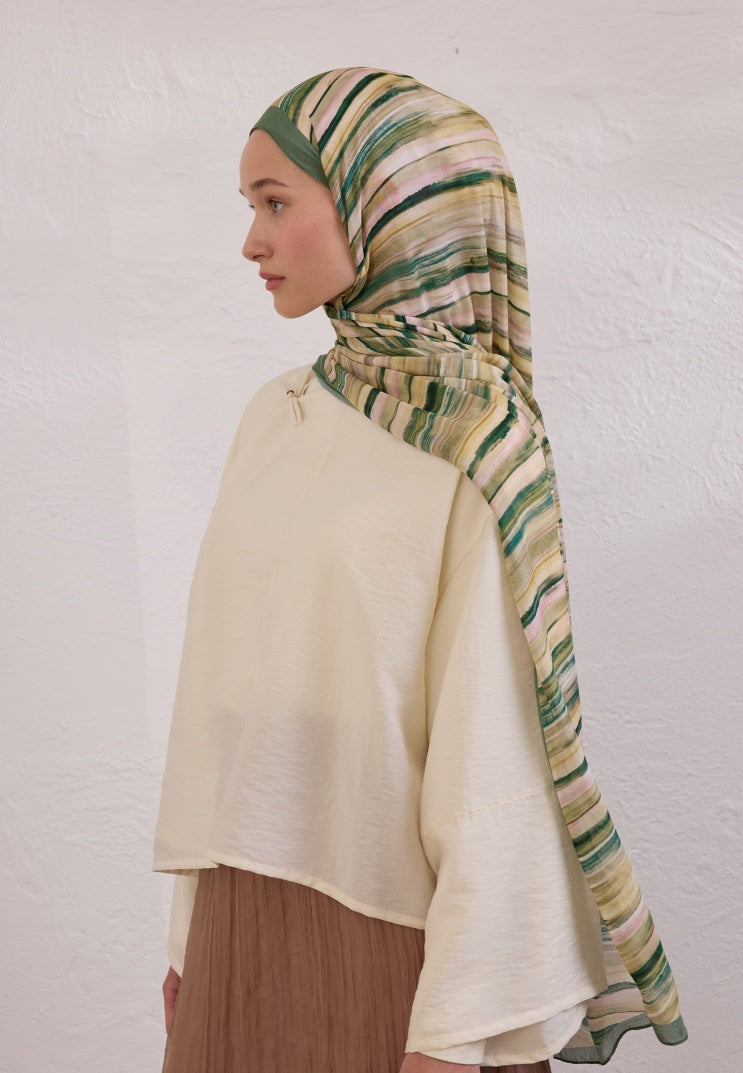 DEIA PATTERN RAMI HIJAB LEAF