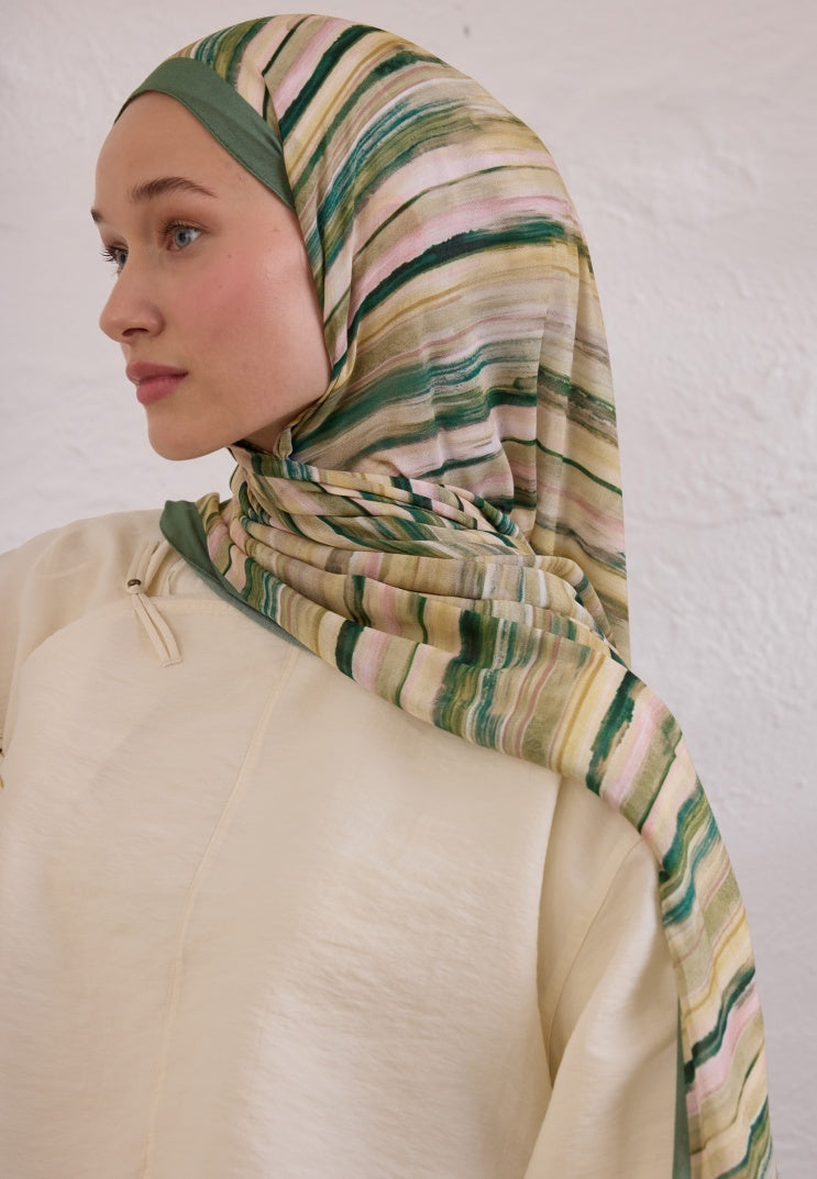 DEIA PATTERN RAMI HIJAB LEAF