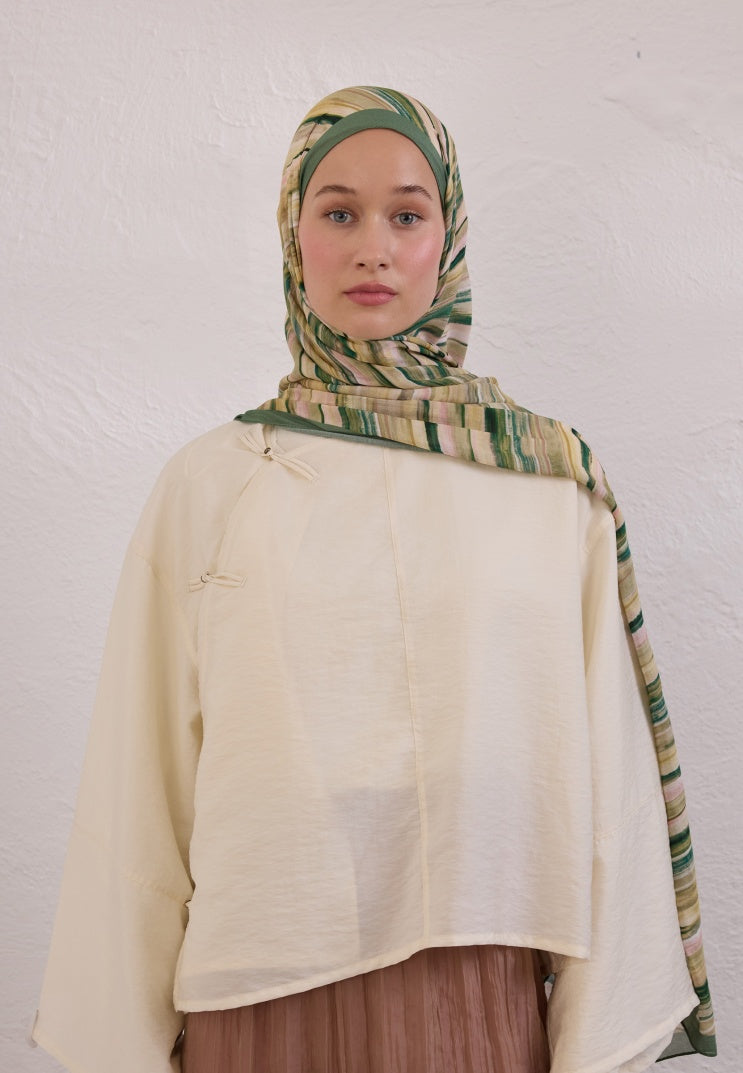 DEIA PATTERN RAMI HIJAB LEAF