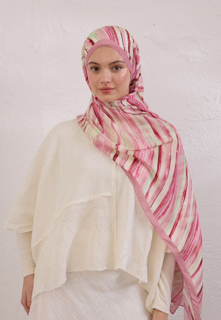 DEIA PATTERN RAMI HIJAB PINK