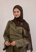 BLOOMING DAHLIA PATTERN RAMI HIJAB BROWN