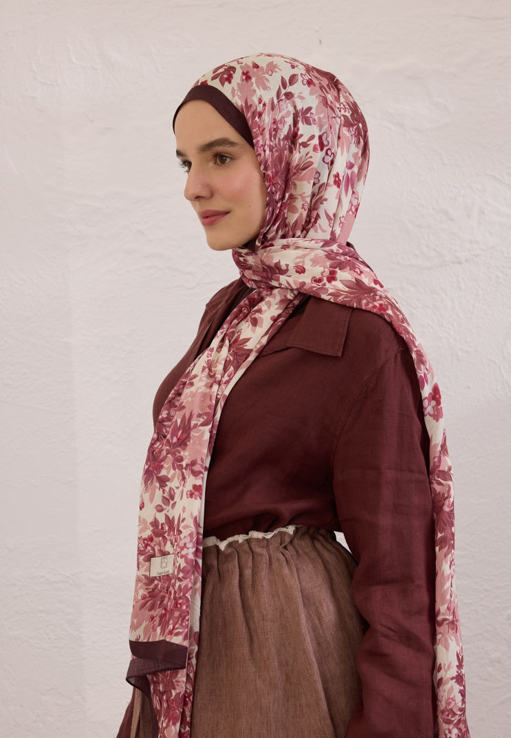 EMMETT PATTERN RAMI HIJAB DRIED ROSE