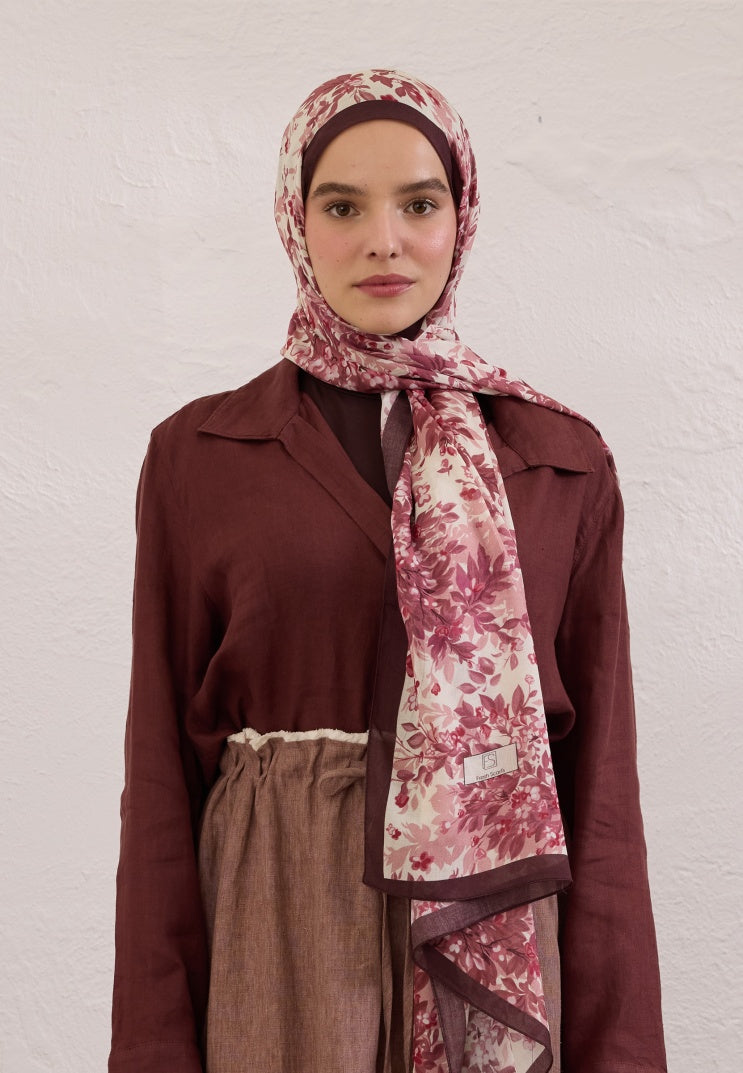 EMMETT PATTERN RAMI HIJAB DRIED ROSE