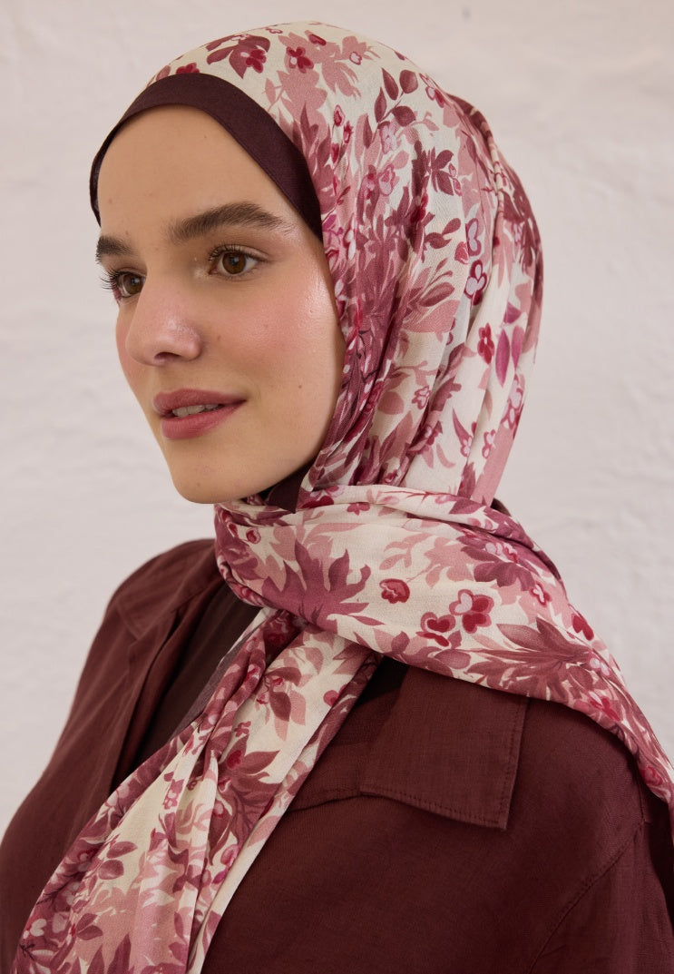 EMMETT PATTERN RAMI HIJAB DRIED ROSE