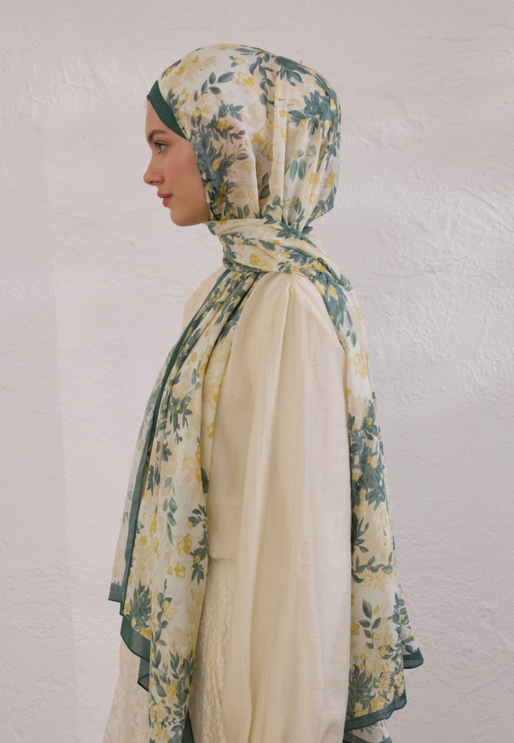 EMMETT PATTERN RAMI HIJAB DARK GREEN