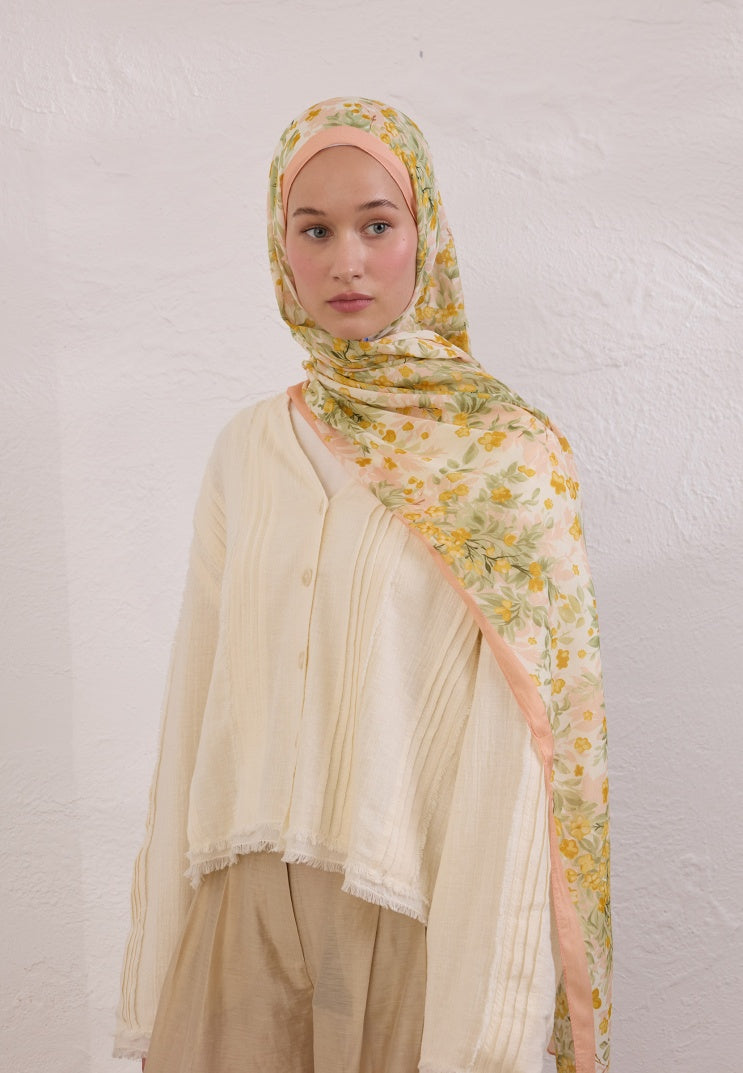 EMMETT PATTERN RAMI HIJAB SALMON