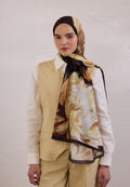 GARDENIA PATTERN RAMI HIJAB BROWN