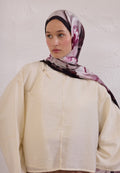 GARDENIA PATTERNED RAMI HIJAB DAMSON
