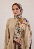 JASMINE JOY PATTERNED RAMI HIJAB CLARET RED