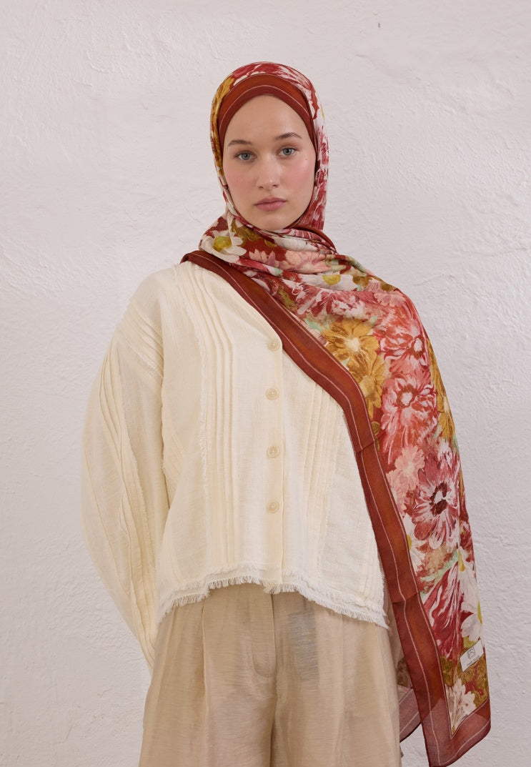 JASMINE JOY PATTERNED RAMI HIJAB TILE