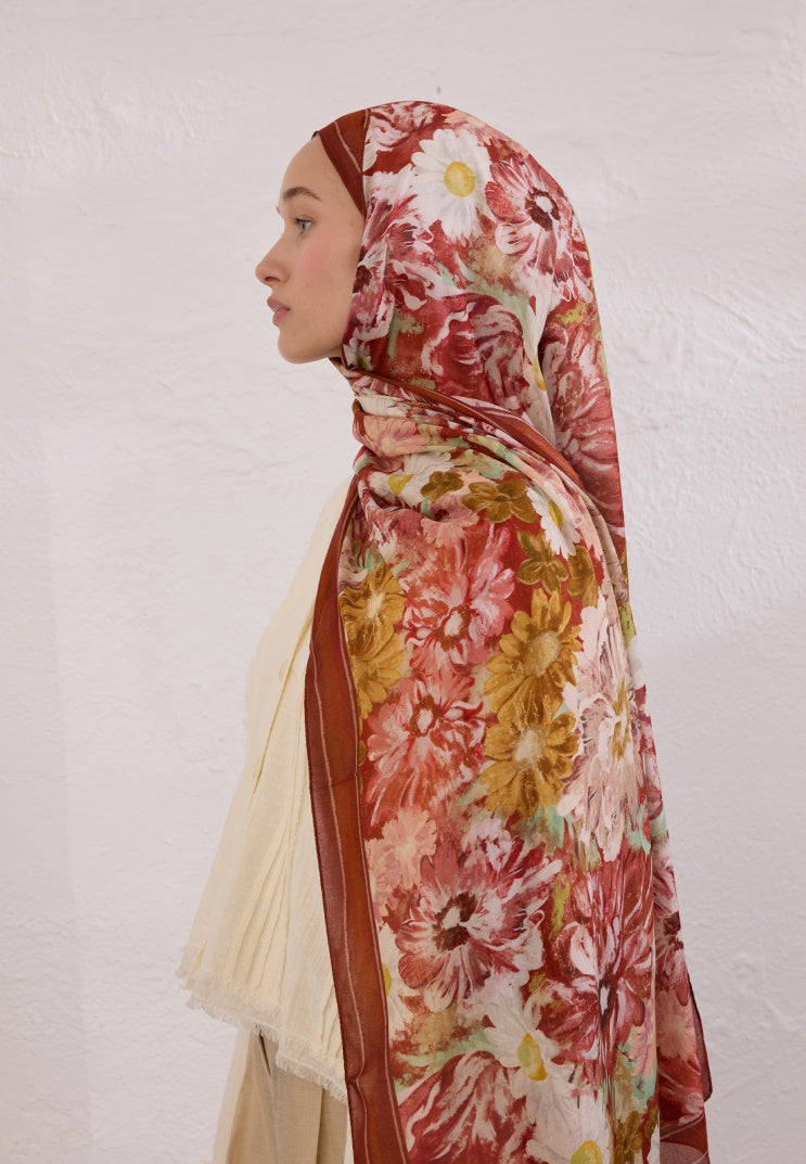 JASMINE JOY PATTERNED RAMI HIJAB TILE