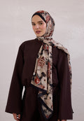 MAGNOLIA PATTERN RAMI HIJAB BLACK