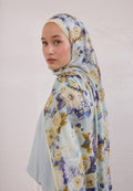 MAGNOLIA PATTERNED RAMI HIJAB SOFT YELLOW