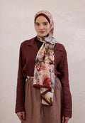NERISSA PATTERNED RAMI HIJAB CLARET RED