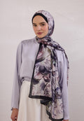NERISSA PATTERNED RAMI HIJAB DEEP PURPLE
