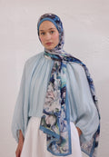 NERISSA PATTERNED RAMI HIJAB INDIGO