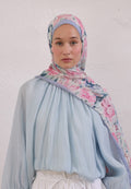 PURE FLORA PATTERNED RAMI HIJAB PINK