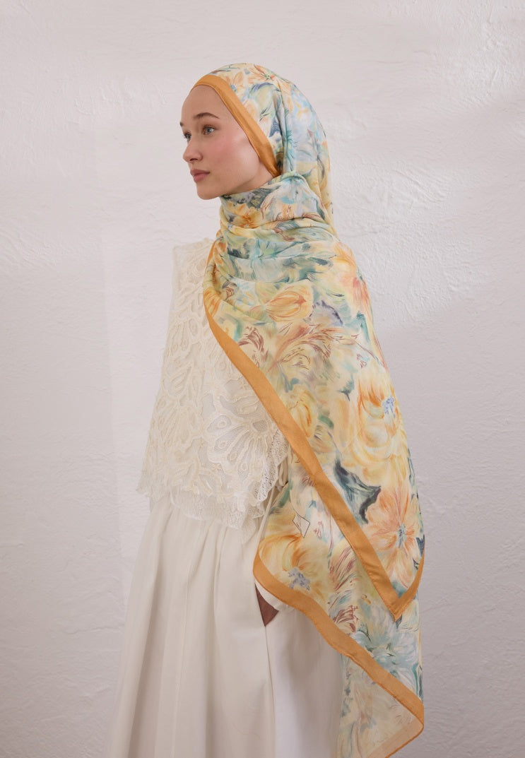 PURE FLORA PATTERN RAMY HIJAB DAYLIGHT