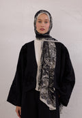 SECRET ELEGANCE PATTERNED RAMI HIJAB BLACK