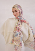 VINTAGE GARDEN PATTERN RAMI HIJAB BUTTER