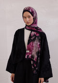 VINTAGE ROSE PATTERNED RAMI HIJAB DAMSON