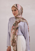 VINTAGE ROSE PATTERN RAMI HIJAB MINK