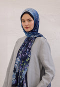 WISTERIA PATTERN RAMI HIJAB NAVY BLUE