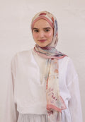 SWEET WILLIAM PATTERNED RAMI HIJAB SOFT PINK