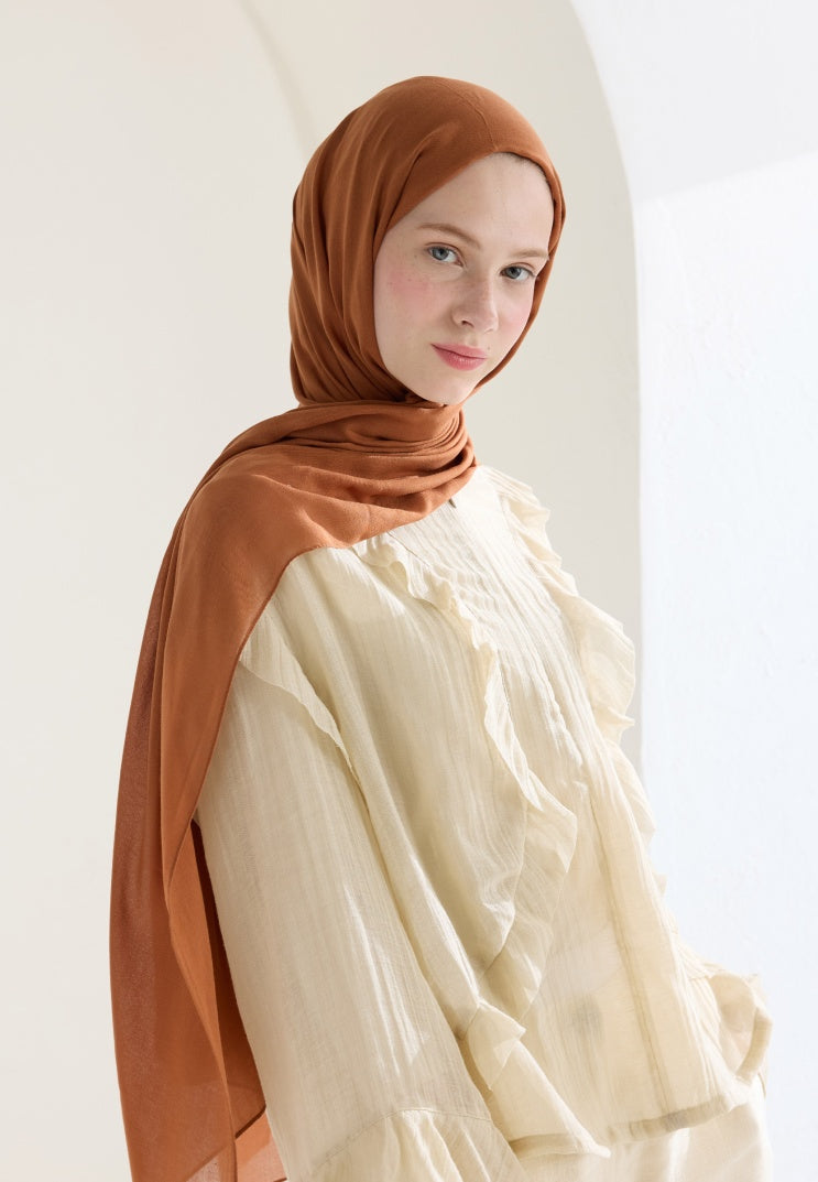 SOFT VISCOSE HIJAB CINNAMON BAR