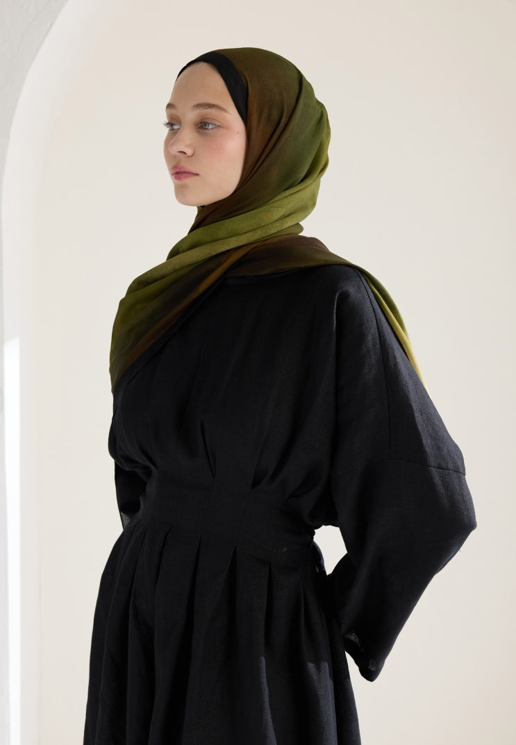 COLOR BRUSH PATTERN RAMI HIJAB KHAKI