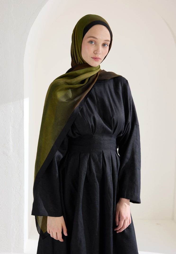 COLOR BRUSH PATTERN RAMI HIJAB KHAKI