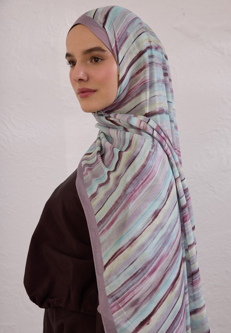 DEIA PATTERN RAMI HIJAB LAVENDER