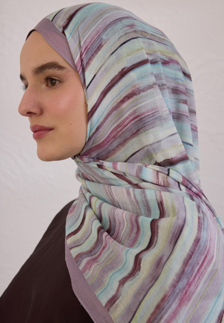 DEIA PATTERN RAMI HIJAB LAVENDER