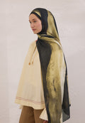 COLOR WAVES PATTERN RAMI HIJAB BLACK