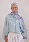 PURE FLORA PATTERN RAMI HIJAB MINT