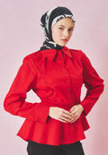 LOVE REVERIE PATTERNED FLOSS VISCOSE SCARF BLACK