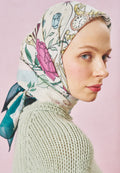 ONCE UPON A LOVE PATTERNED FLOSS VISCOSE SCARF LILAC DREAM
