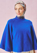 BEAUTY AND THE BEAST PATTERNED FLOSS VISCOSE SCARF MIDNIGHT BLUE