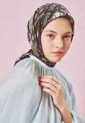 LITTLE LOVE DREAM PATTERNED FLOSS VISCOSE SCARF BROWN