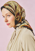 STARLIGHT HARMONY PATTERNED FLOSS VISCOSE SCARF ECLIPSE