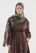 EVELYNE PATTERNED COTTON VISCOSE HIJAB MINK