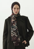AVRIL PATTERNED COTTON VISCOSE HIJAB BARK