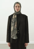 NORAH PATTERNED COTTON VISCOSE HIJAB MINT GREEN