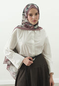 ROSE BREEZE PATTERNED COTTON VISCOSE HIJAB ROSE PINK