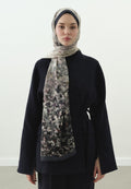 PEARLIE PATTERNED COTTON VISCOSE HIJAB INDIGO